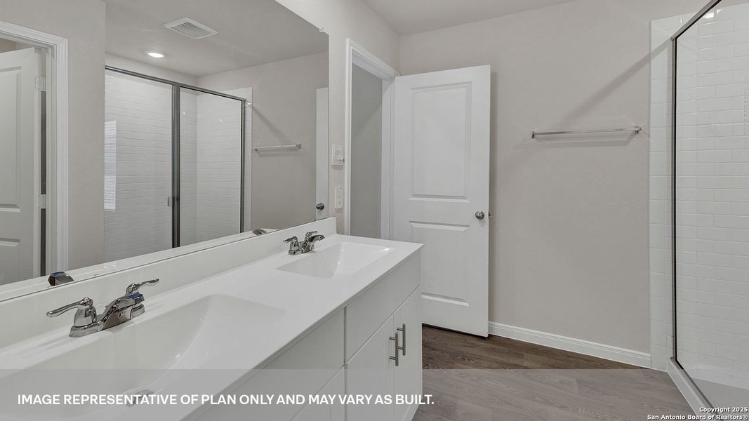 Furnished interior view inside a new home in Whisper South, San Marcos (Image 12).