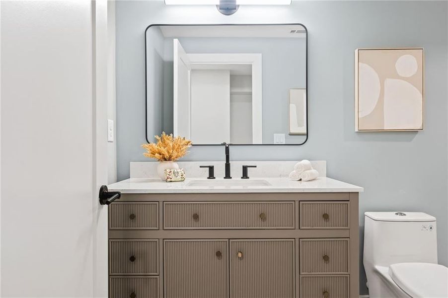 Furnished interior view inside a new home in , Alpharetta (Image 53).