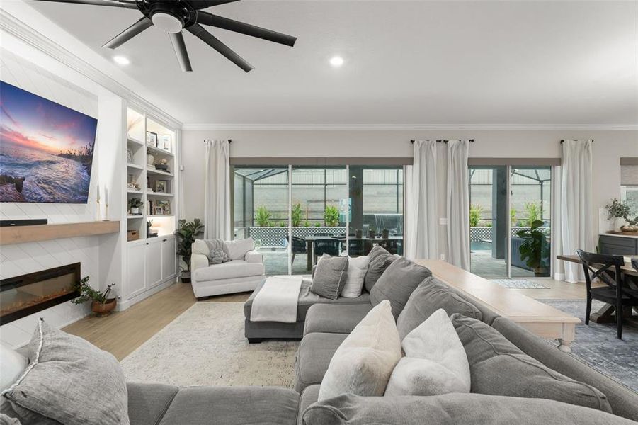 Furnished interior view inside a new home in , Winter Garden (Image 14). Furnished interior view inside a new home in , Winter Garden (Image 14).