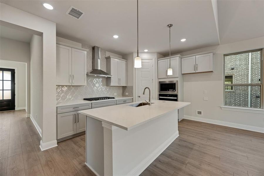 Furnished interior view inside a new home in Villages of Creekwood, Frisco (Image 8).