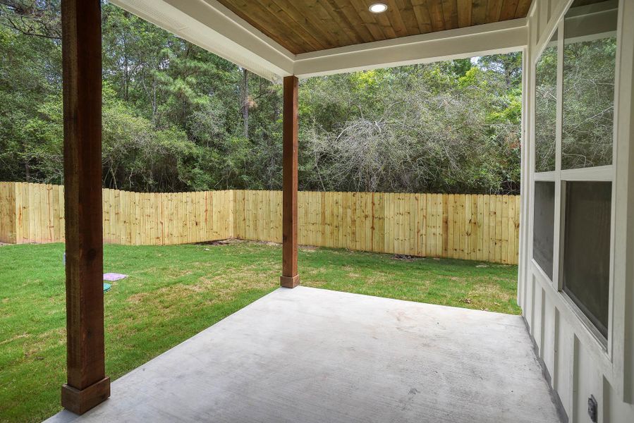 Exterior details and patio area of a home in , Bastrop (Image 14). Exterior details and patio area of a home in , Bastrop (Image 14).