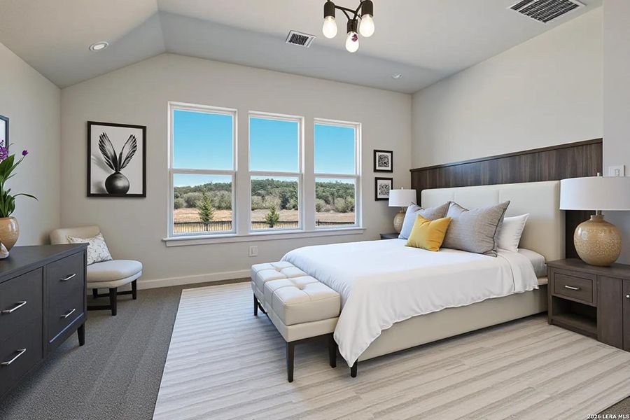 Furnished interior view inside a new home in Meyer Ranch, New Braunfels (Image 8).