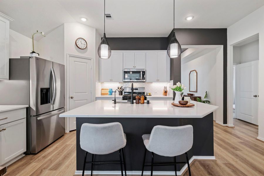 Furnished interior view inside a new home in , Conroe (Image 11).