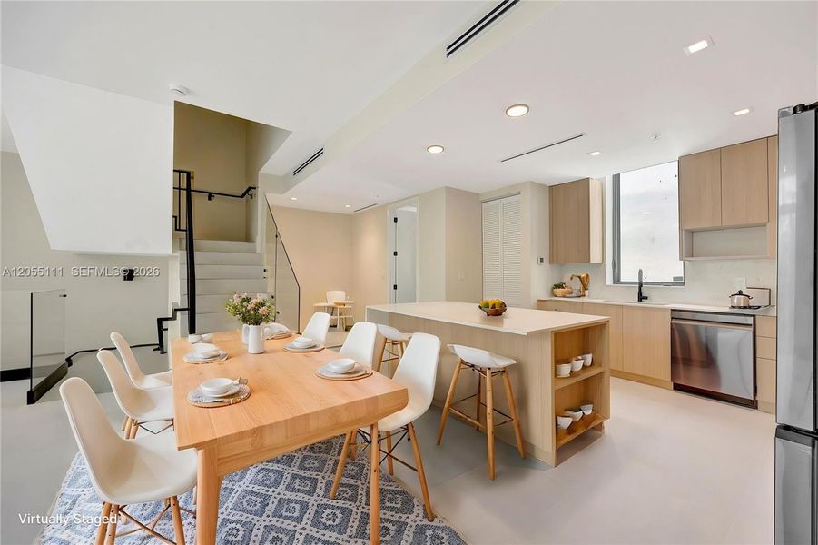 Furnished interior view inside a new home in , Miami (Image 8). Furnished interior view inside a new home in , Miami (Image 8).