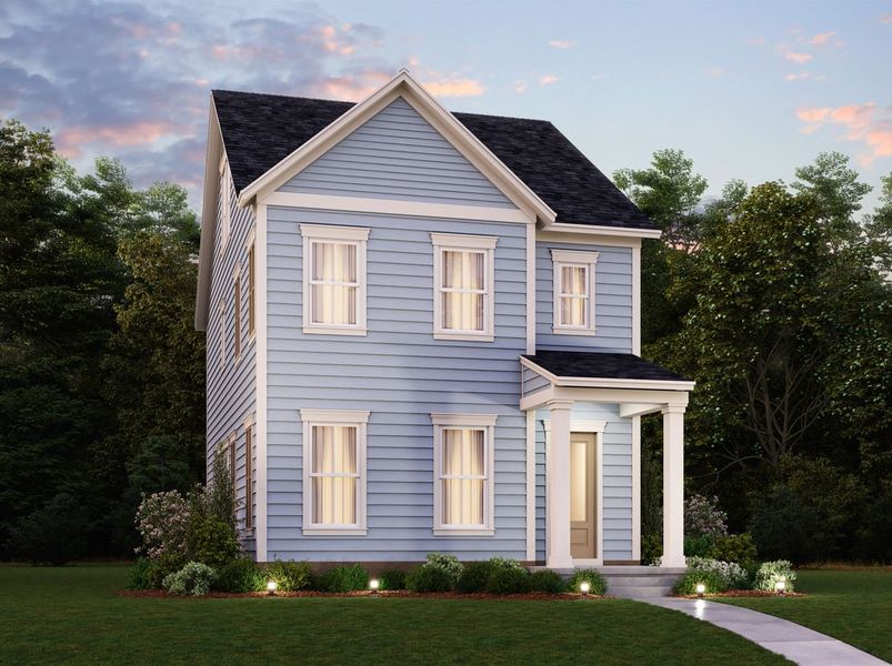 Representative exterior photo of a completed home built from the Givhans by Ashton Woods in Midtown at Nexton, Summerville, SC (Image 23).