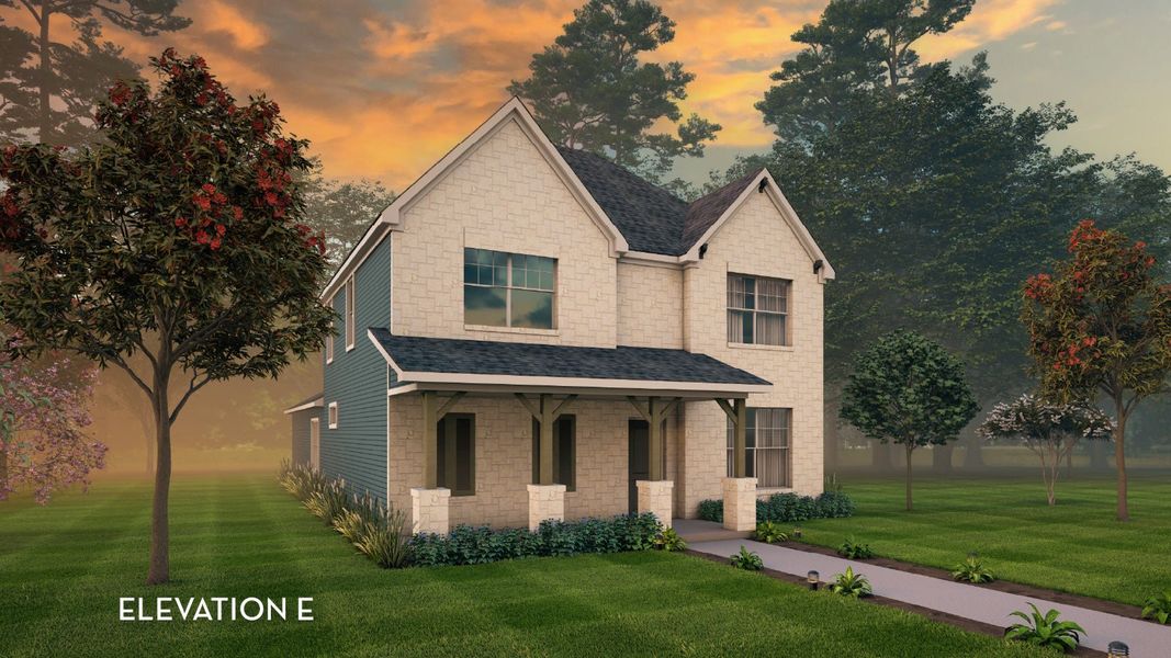 Representative exterior photo of a completed home built from the Lillie II by CastleRock Communities in Sanctuary, Salado, TX (Image 2). Representative exterior photo of a completed home built from the Lillie II by CastleRock Communities in Sanctuary, Salado, TX (Image 2).