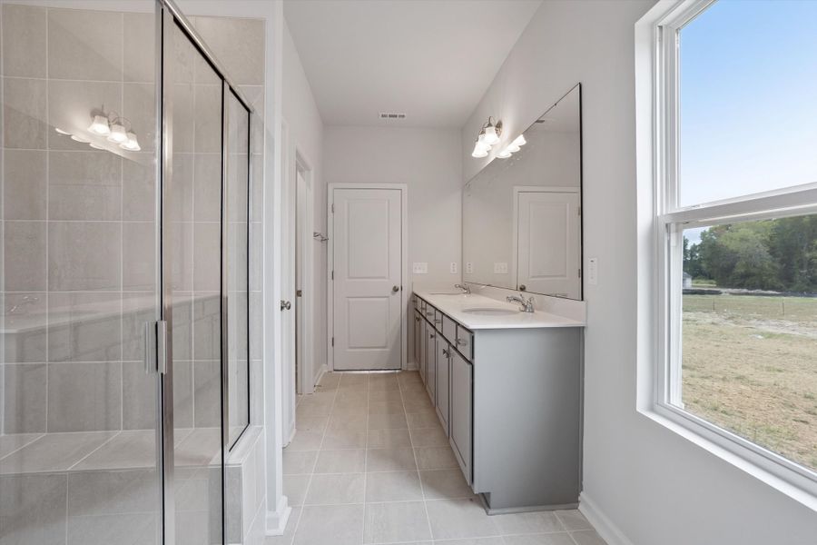 Furnished interior view inside a new home in Cambridge Reserve, Angier (Image 12).