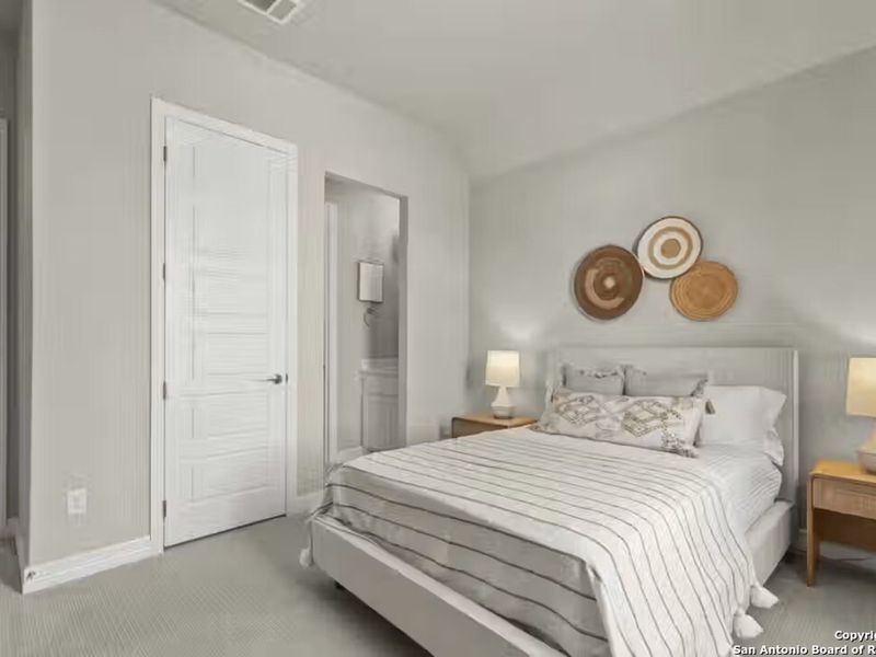 Furnished interior view inside a new home in Potranco Oaks, Castroville (Image 29).
