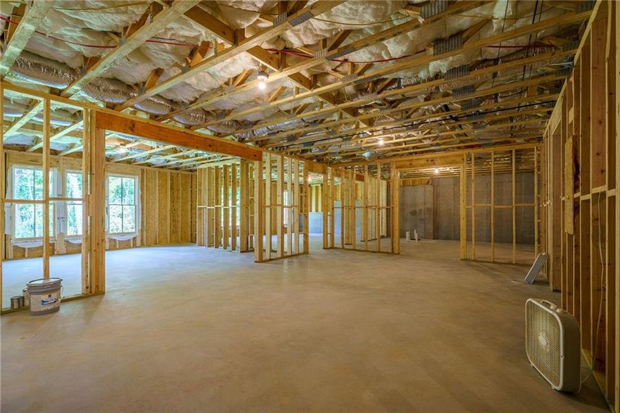 In-progress construction of a new home in Malone's Pond, Ball Ground, GA (Image 67).