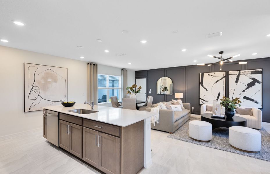 Representative furnished interior of a home built from the Caden by Pulte Homes in Tohoqua, Kissimmee (Image 11).