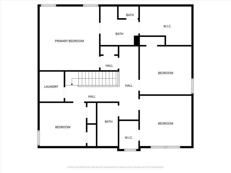2D floor plan layout of this home in Ellington Farms, Statham, GA (Image 6).