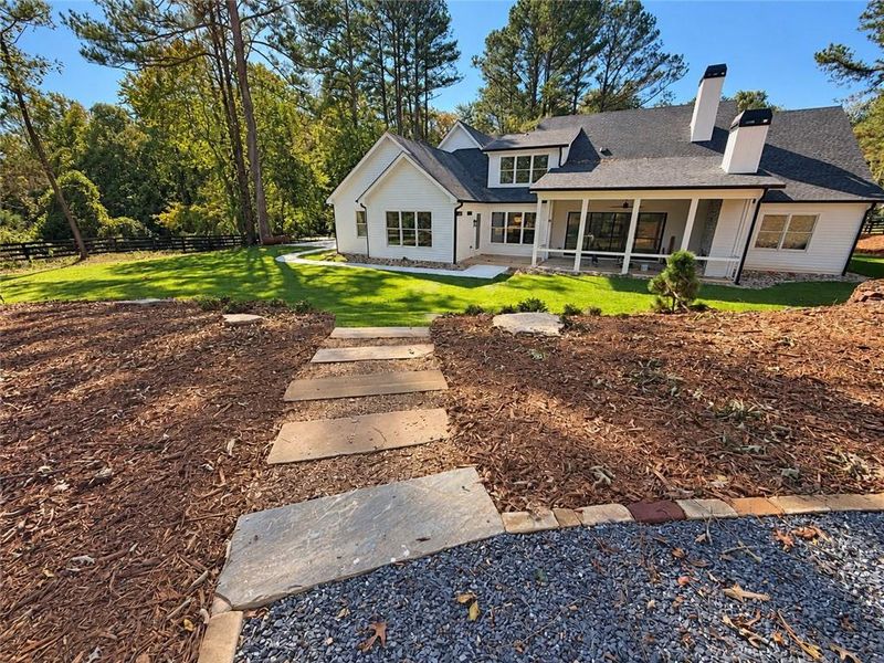 Exterior details and patio area of a home in , Ball Ground (Image 35).