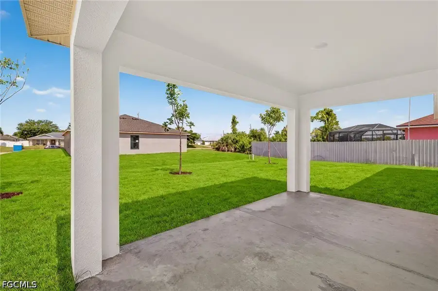 Exterior details and patio area of a home in Cape Coral, Cape Coral (Image 4).
