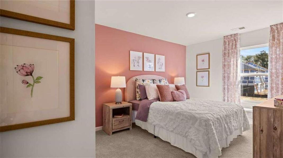 Furnished interior view inside a new home in Oakchase at Hampton, Hampton (Image 16).