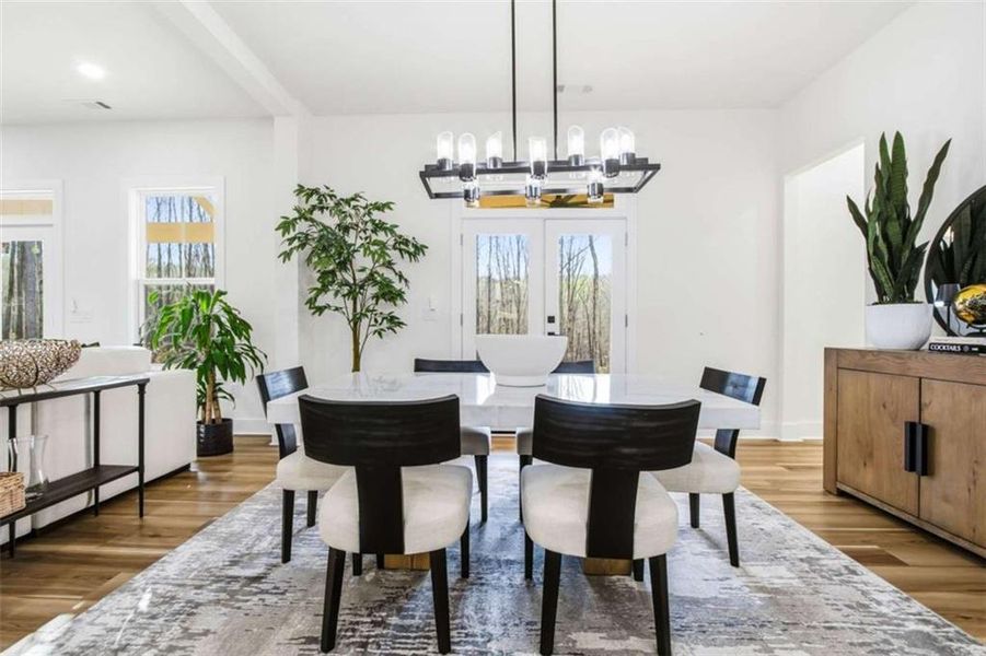 Furnished interior view inside a new home in , Winston (Image 54).