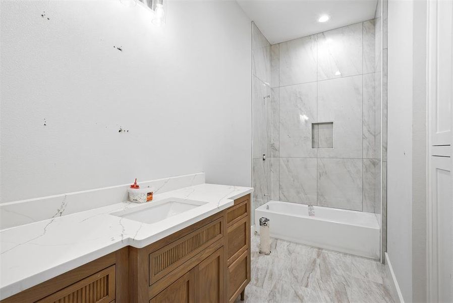 Furnished interior view inside a new home in , Woodway (Image 9).