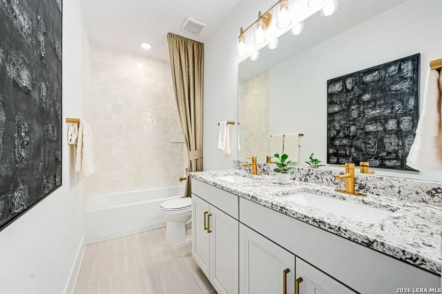 Furnished interior view inside a new home in Bison Ridge, San Antonio (Image 30).