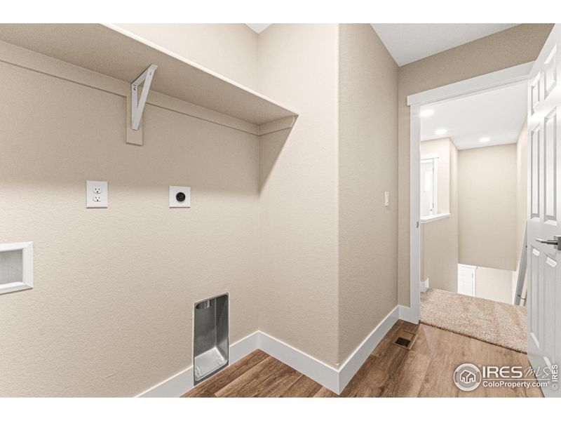 Convenient Upper Laundry Room