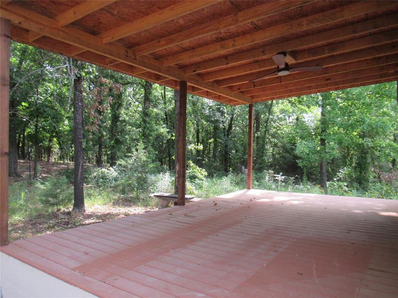 back patio outside of master suite