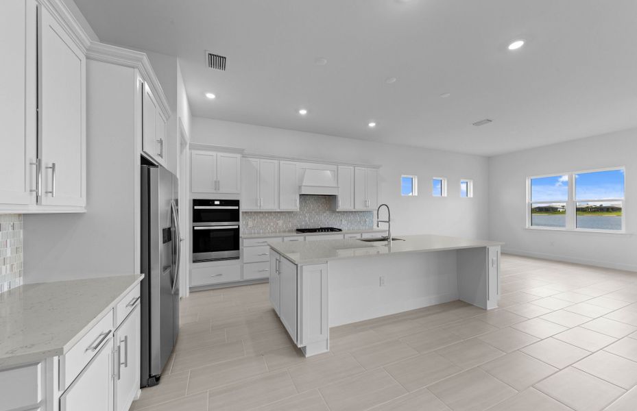 Furnished interior view inside a new home in TerraWalk at Babcock Ranch, Alva (Image 9).