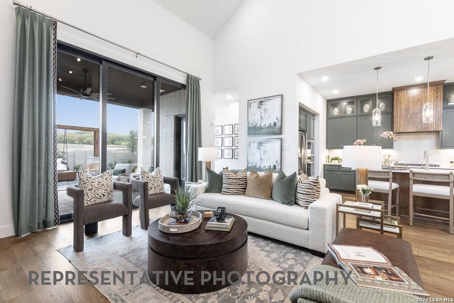 Furnished interior view inside a new home in The Ranches at Creekside, Boerne (Image 16).
