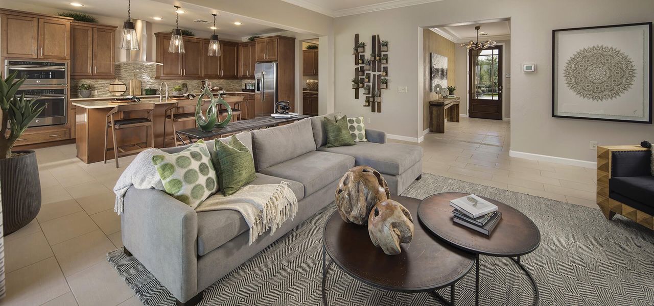 Representative furnished interior of a home built from the Miramonte by Robson Resort Communities in Robson Ranch Arizona, Eloy (Image 10).