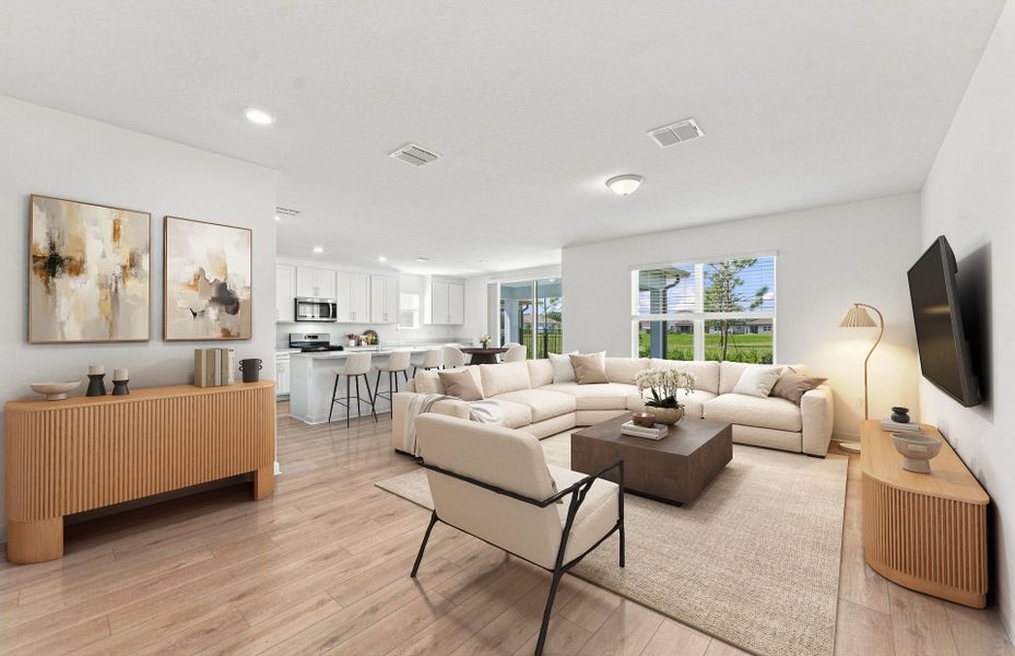 Furnished interior view inside a new home in Twisted Oaks, Wildwood (Image 8).