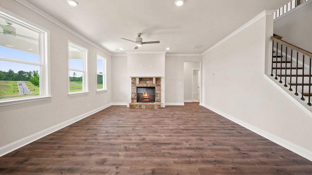 Representative unfurnished interior of a home built from the Emerson by D.R. Horton in Jackson Landing, Jefferson (Image 14). Representative unfurnished interior of a home built from the Emerson by D.R. Horton in Jackson Landing, Jefferson (Image 14).