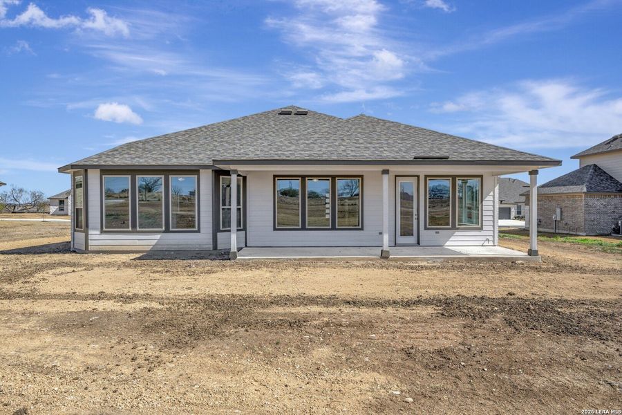 Exterior details and patio area of a home in Preserve at Annabelle Ranch, San Antonio (Image 4). Exterior details and patio area of a home in Preserve at Annabelle Ranch, San Antonio (Image 4).