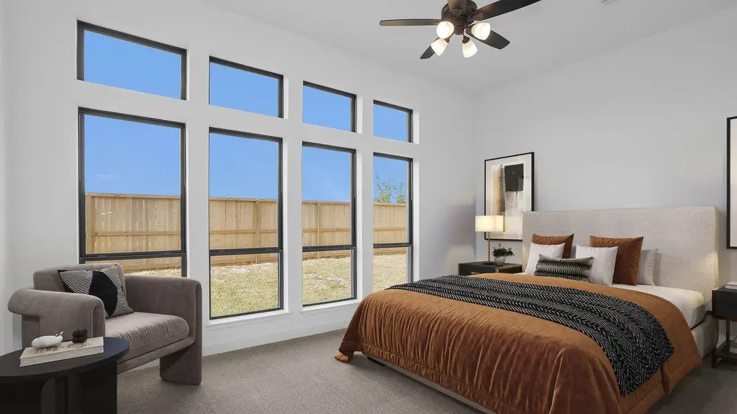 Furnished interior view inside a new home in Escondido 80', Magnolia (Image 9). Furnished interior view inside a new home in Escondido 80', Magnolia (Image 9).