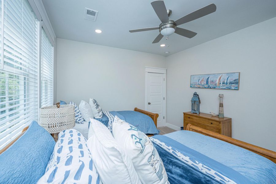 Furnished interior view inside a new home in Overlook at Copahee Sound, Awendaw (Image 37).