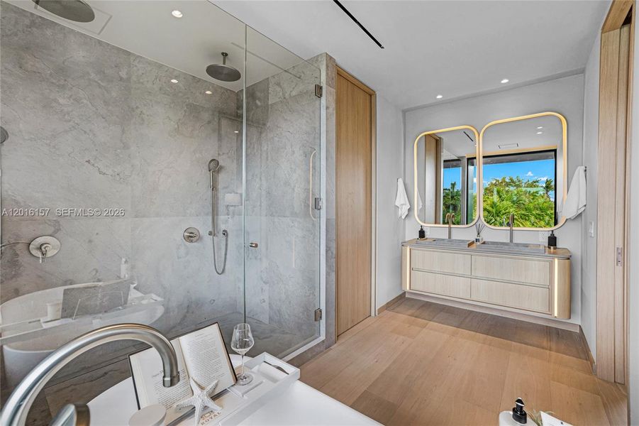 Furnished interior view inside a new home in , Miami Beach (Image 39).