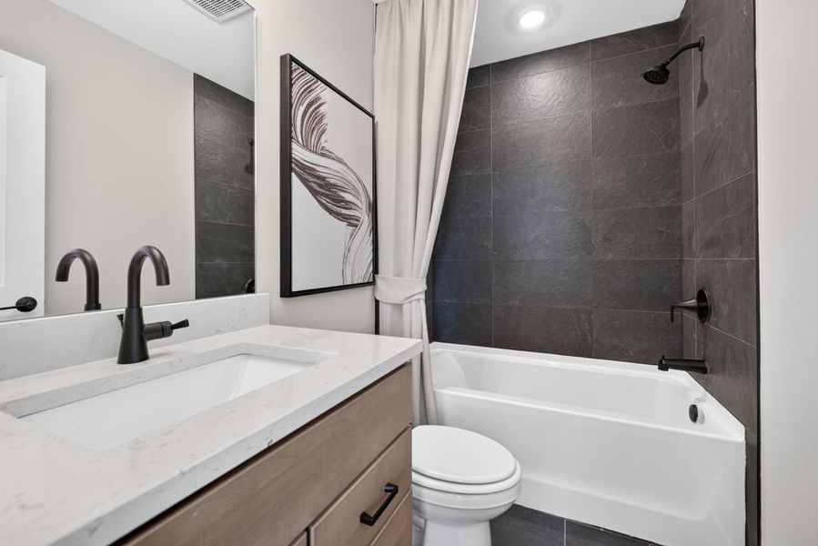 Representative furnished interior of a home built from the Wynfield by Pulte Homes in Bleckley Station, Ball Ground (Image 61).