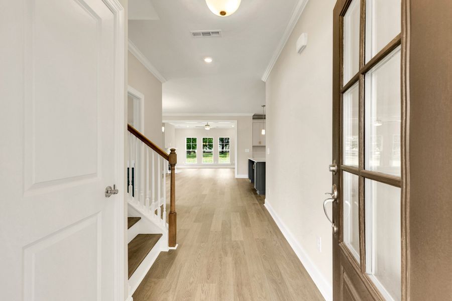 Spacious, unfurnished interior of a new home in Rutherford, Columbia (Image 18). Spacious, unfurnished interior of a new home in Rutherford, Columbia (Image 18).