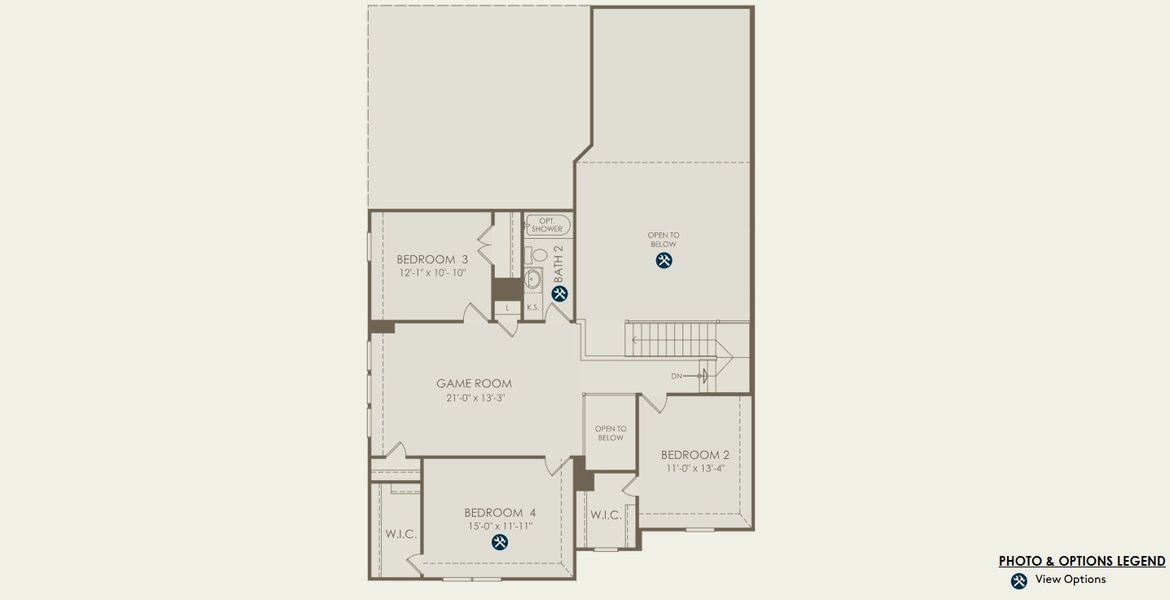 2D floor plan layout for the Rainier by Pulte Homes in Corley Farms, Boerne, TX (Image 4). 2D floor plan layout for the Rainier by Pulte Homes in Corley Farms, Boerne, TX (Image 4).