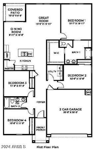 Carlton Cali Floorplan