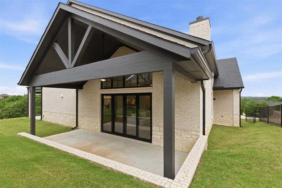 Exterior details and patio area of a home in , Fort Worth (Image 29).