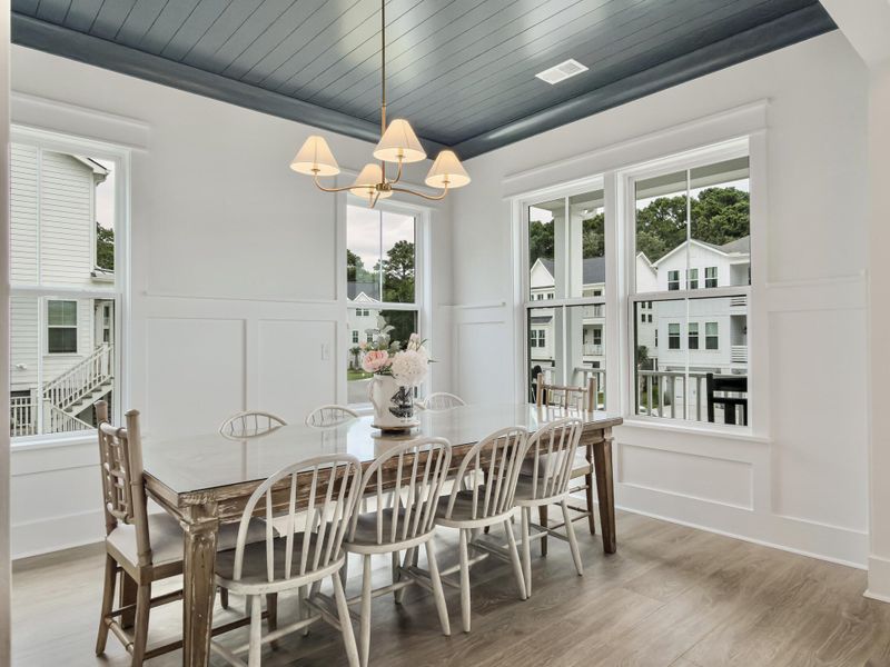 Furnished interior view inside a new home in Overlook at Copahee Sound, Awendaw (Image 12).