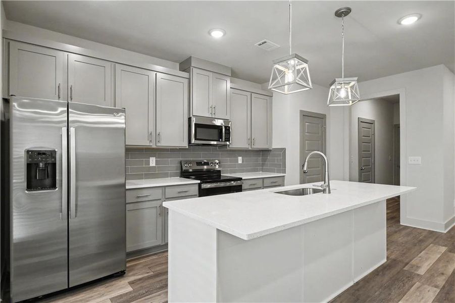 Furnished interior view inside a new home in , Norcross (Image 6). Furnished interior view inside a new home in , Norcross (Image 6).