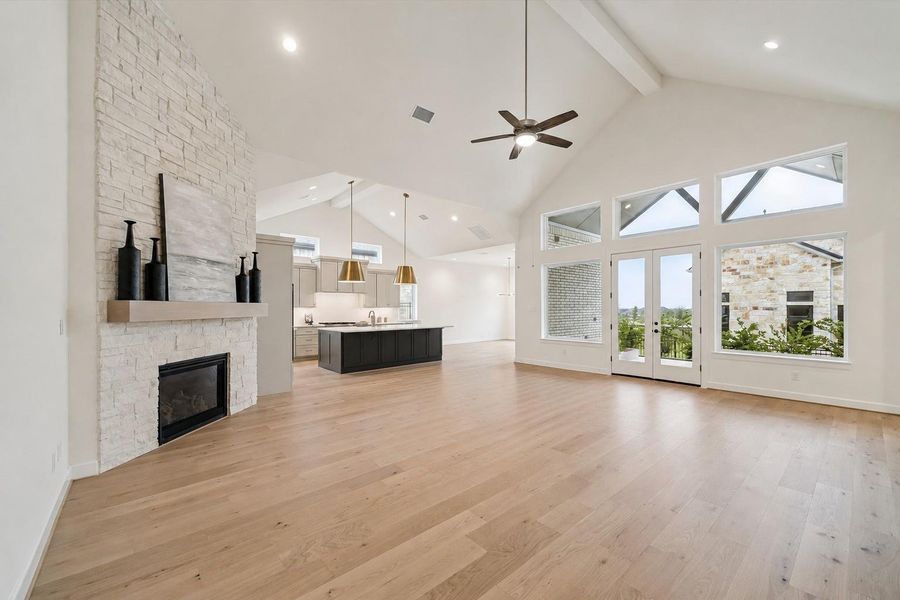 The Living Area without virtually staging.