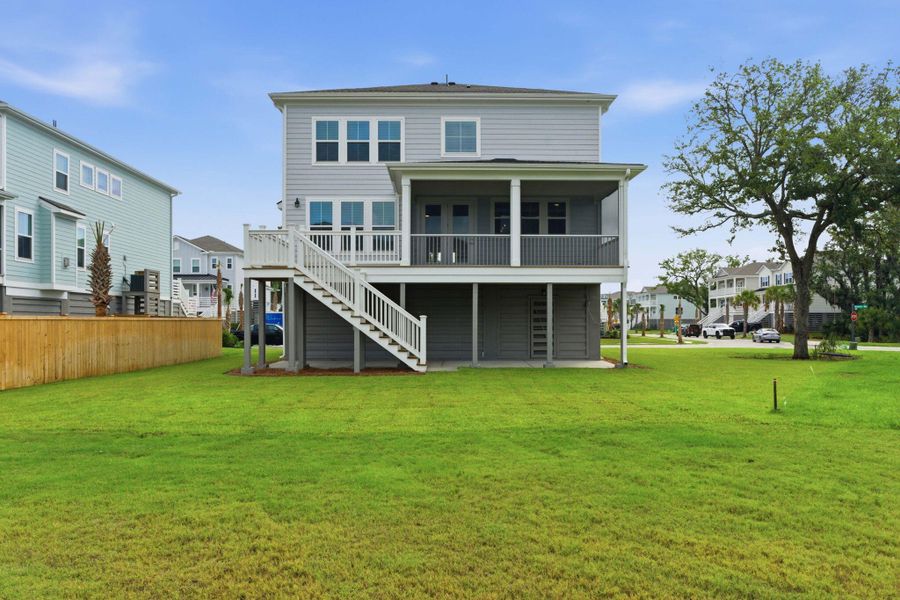 Exterior details and patio area of a home in Liberty Hill Farm, Mount Pleasant (Image 32).