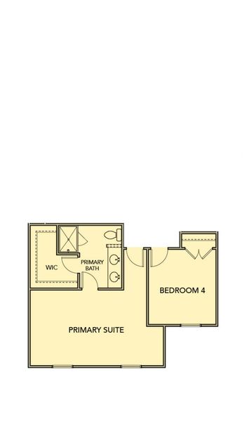 2D floor plan layout for the Wisteria – Townhome by Kerley Family Homes in Park Center Pointe, Austell, GA (Image 10).