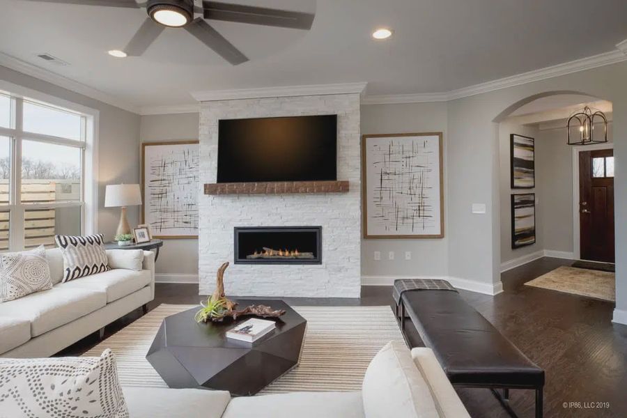 Representative furnished interior of a home built from the Promenade III by NewStyle Communities in 1776 Gastonia, Gastonia (Image 13).