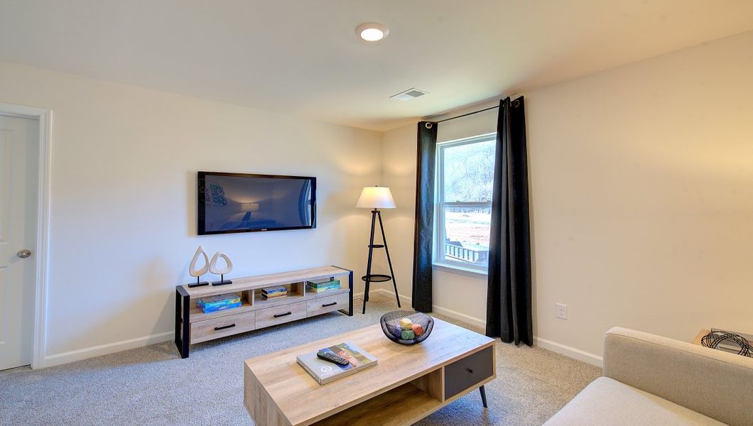 Furnished interior view inside a new home in Wildbrook Village, Waynesville (Image 36). Furnished interior view inside a new home in Wildbrook Village, Waynesville (Image 36).