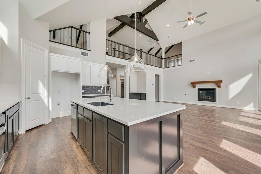 Furnished interior view inside a new home in Monterra, Fate (Image 14).