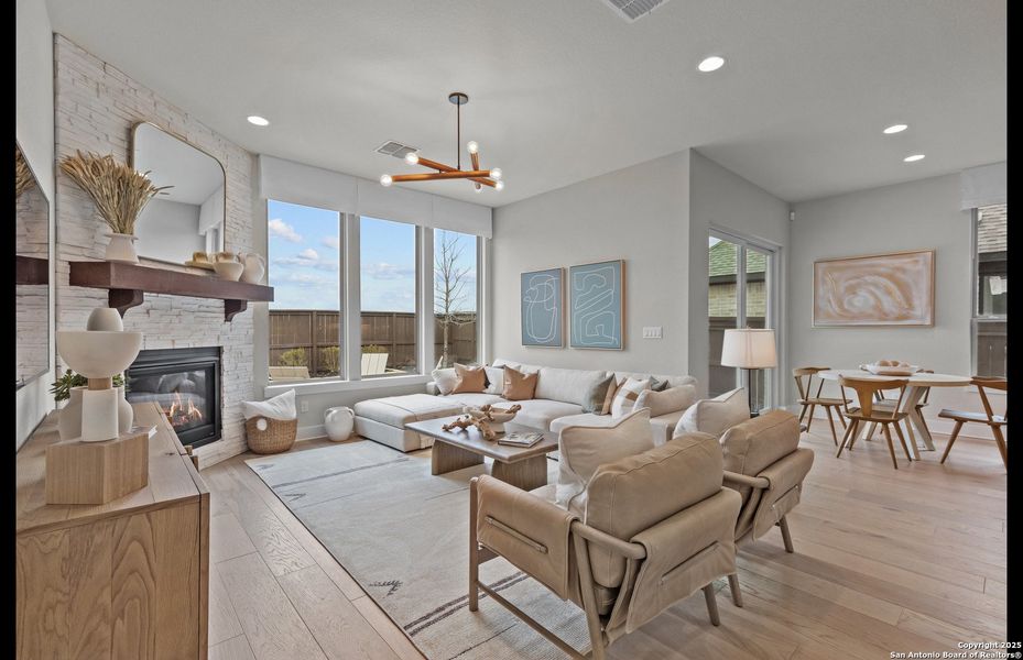 Furnished interior view inside a new home in Bison Ridge, San Antonio (Image 35).