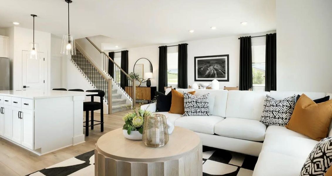 Furnished interior view inside a new home in , Kyle (Image 11).