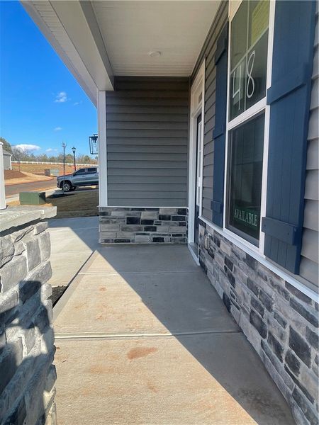 Exterior details and patio area of a home in Springwood Grove, Central (Image 16).