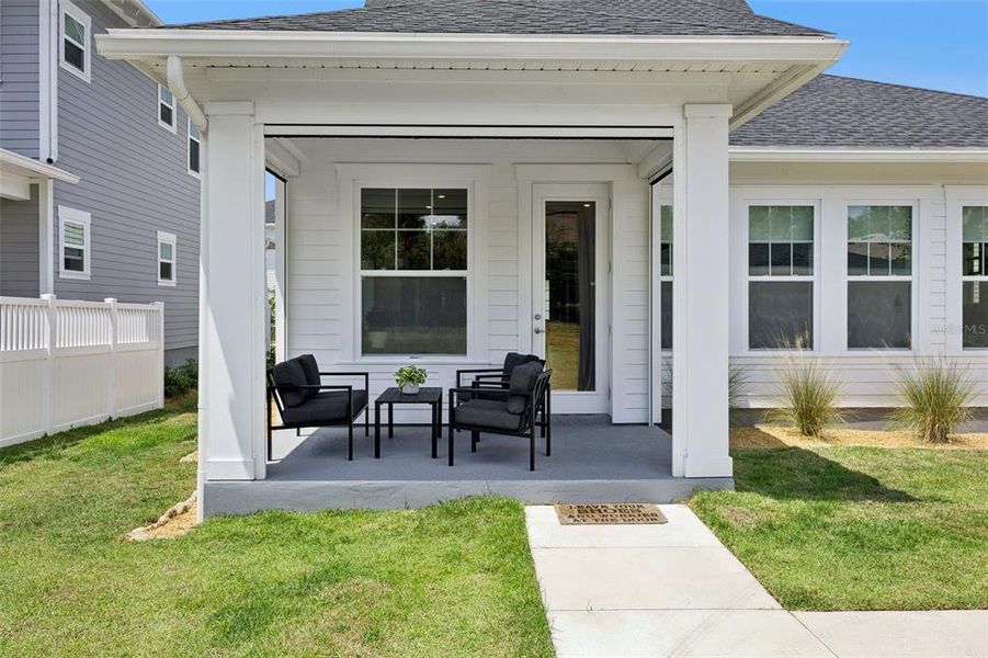 Exterior details and patio area of a home in , Oakland (Image 29). Exterior details and patio area of a home in , Oakland (Image 29).