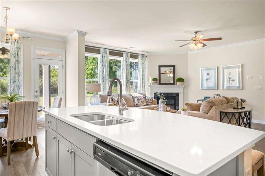Furnished interior view inside a new home in Wildwood, Covington (Image 34). Furnished interior view inside a new home in Wildwood, Covington (Image 34).
